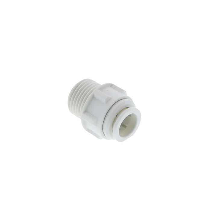 John Guest, John Guest Male Connector NPTF Polypro 1/2" x 1/2" NPTF PP011624W - SINGLE