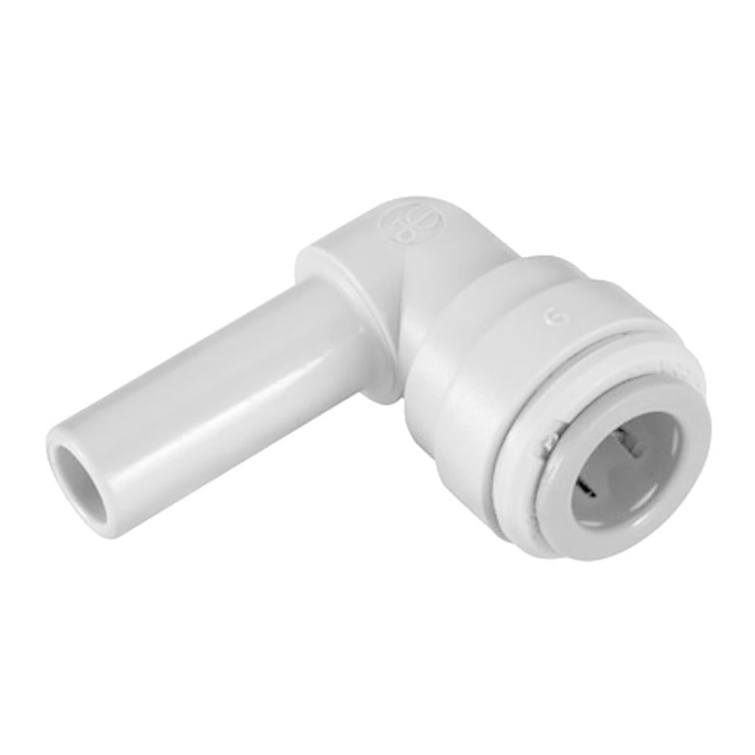 John Guest, John Guest Polypropylene White Plug In Elbow 3/8″ x 3/8″ PP221212W-US - SINGLE