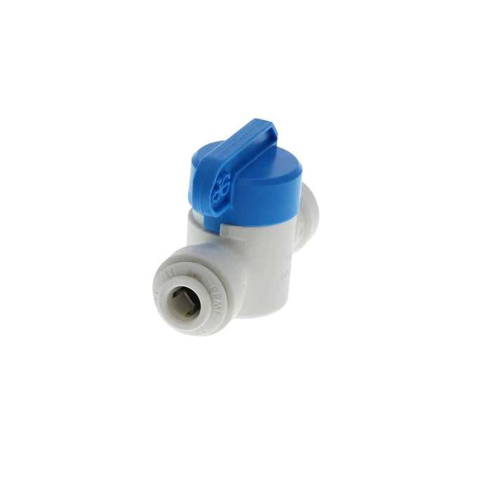 John Guest, John Guest Shut-Off Valve-Polypro Straight 1/4" Tube x 1/4" Tube - SINGLE