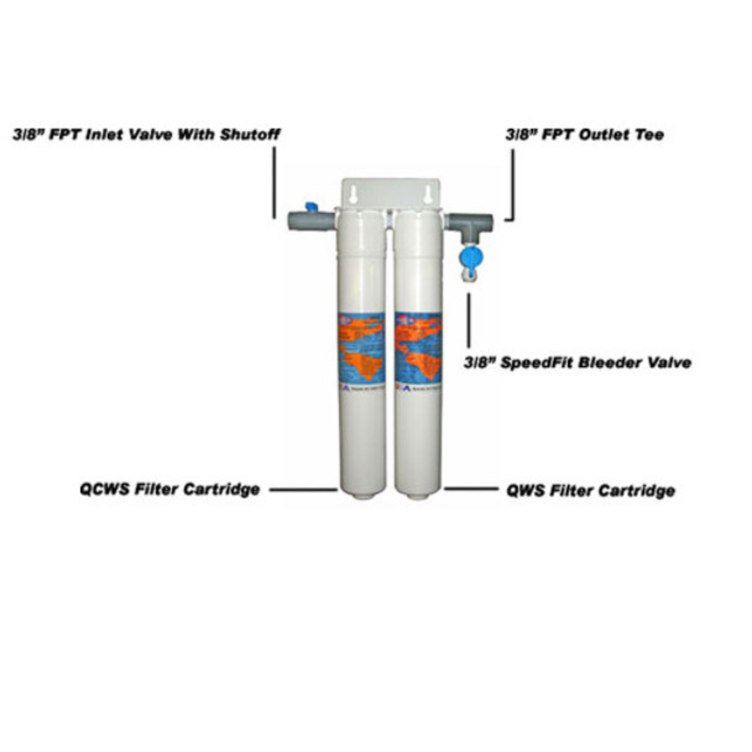 Omnipure, Omnipure EFS2 14" Dual Espresso Filtration System (CTO & Softening)