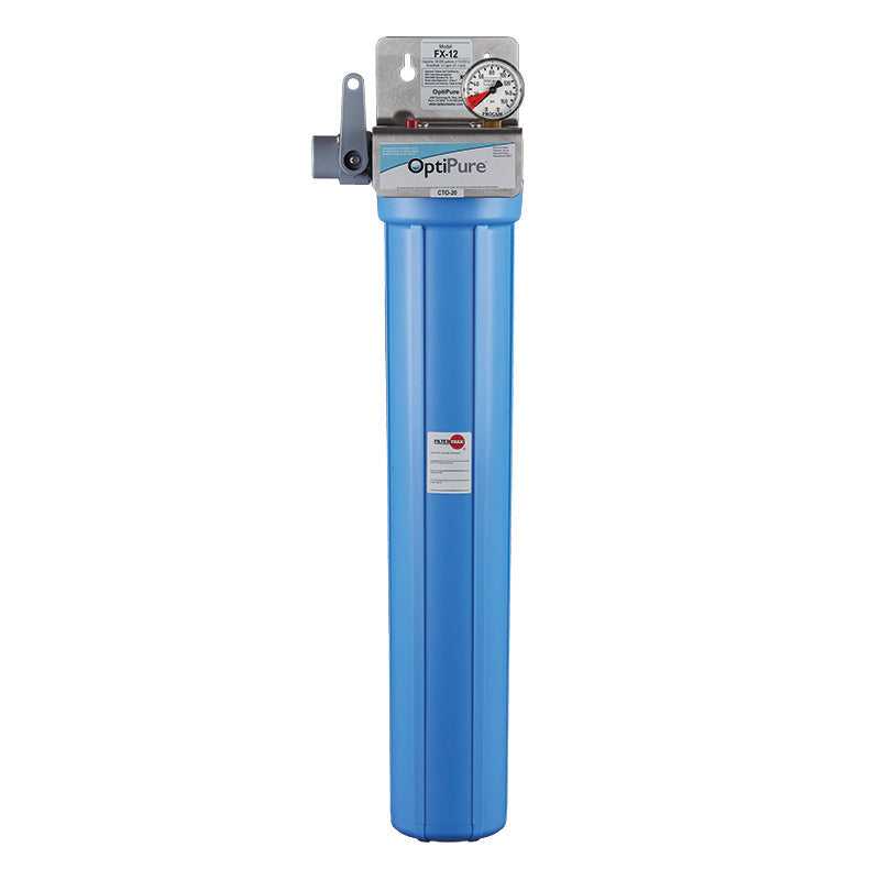 OptiPure, OptiPure 160-50020 FX-12 20" Filtration System 3.0 GPM 0.5 Micron (Fountain, Coffee, Drinking Water)