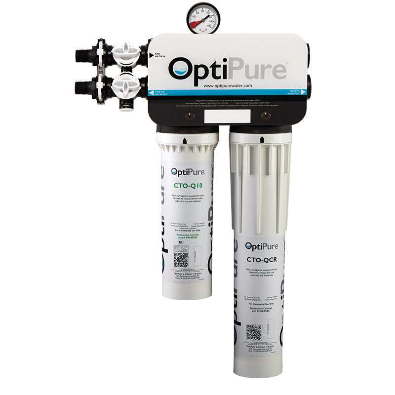 OptiPure, OptiPure 170-52080 QT1+CR Dual Chloramine Reduction Filtration System 2.5 GPM (Steam)