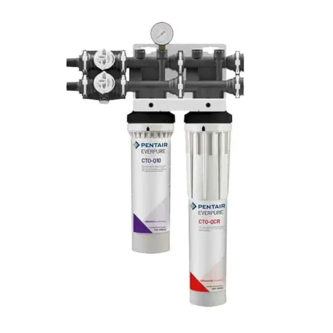 OptiPure, OptiPure 170-52080 QT1+CR Dual Chloramine Reduction Filtration System 2.5 GPM (Steam)