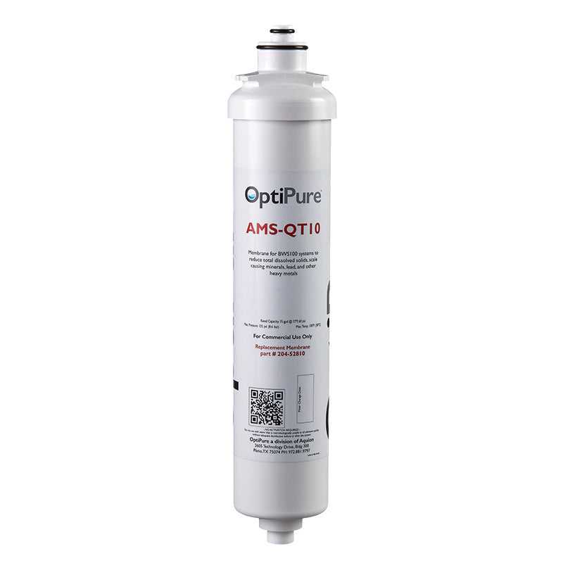 OptiPure, OptiPure 204-52810 AMS-QT10 Reverse Osmosis RO Membrane 75 GPD