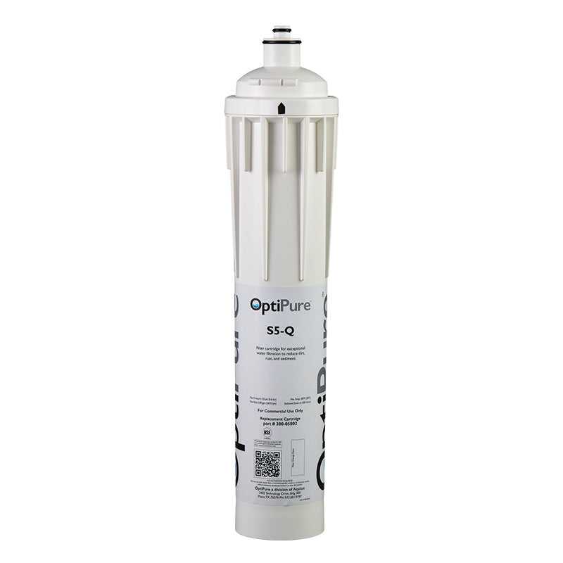 OptiPure, OptiPure 300-05802 S5-Q 15" Sediment Prefilter Cartridge 2.25 GPM 5 Micron