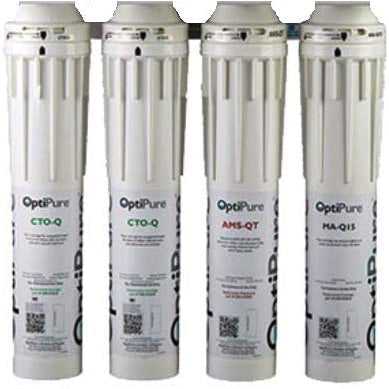 OptiPure, OptiPure BWS350 RO Replacement Cartridge Kit (CTO-Q, AMS-QT, MA-Q15)