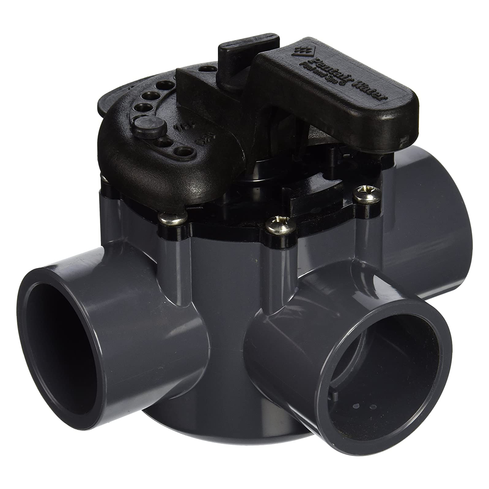 Superior Pool Products, Pentair 3-Port Diverter Valve, PVC, Positive Seal, 1-1/2"-2"