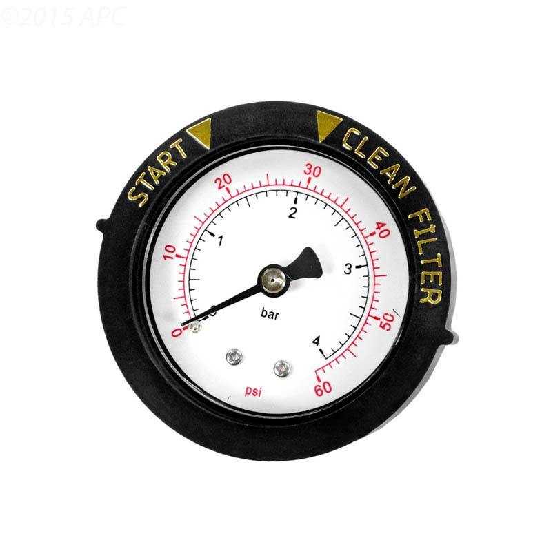 Pentair, Pentair Back Mount Pressure Gauge - PG3024B 60 PSI