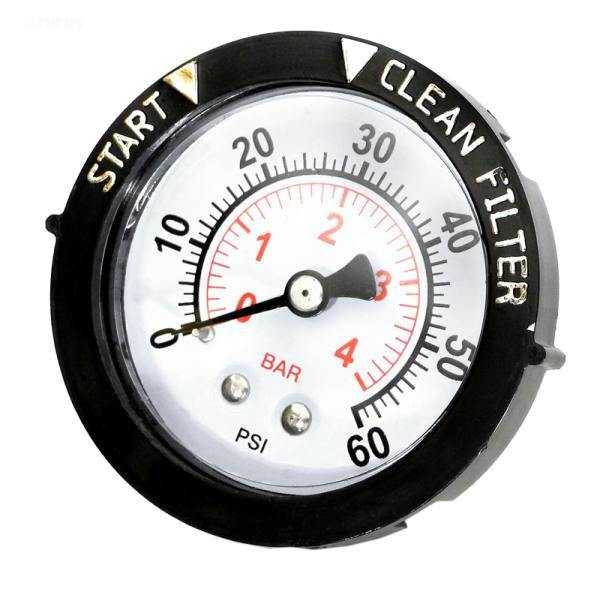 Pentair, Pentair Back Mount Pressure Gauge - PG3024B 60 PSI