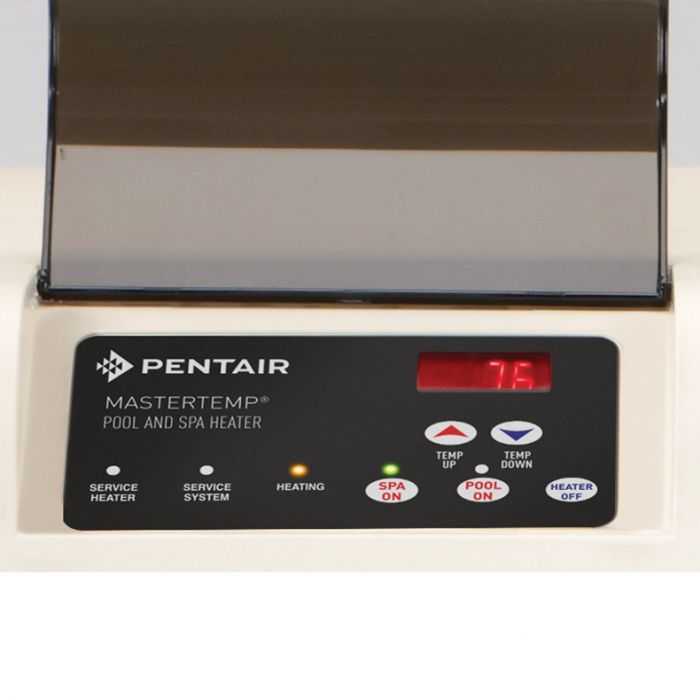 Pentair Pool, Pentair MasterTemp 125 High Performance Heater, Natural Gas/Propane, 125K BTU