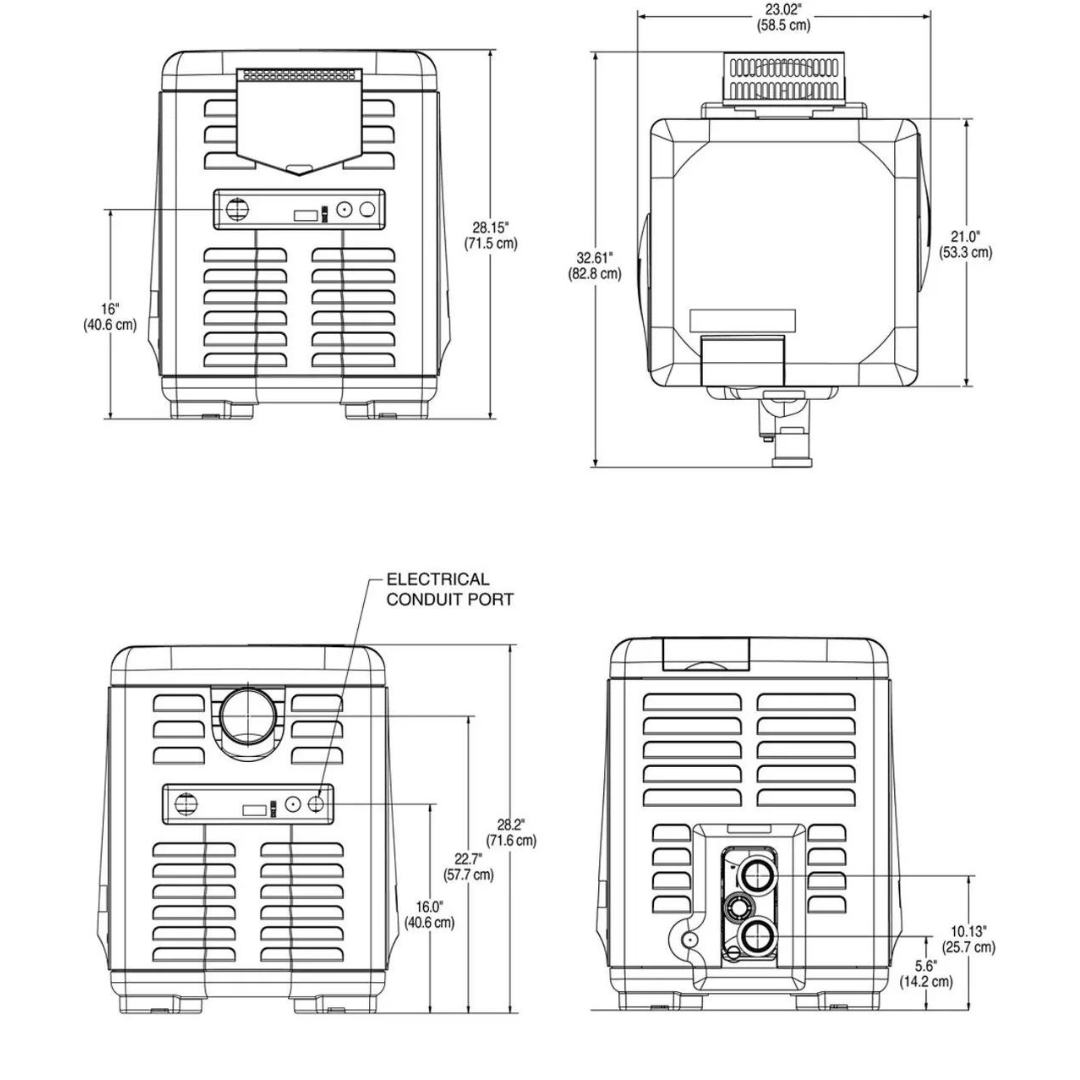 Pentair Pool, Pentair MasterTemp 125 Natural Gas Heater 400K BTU EC-462028