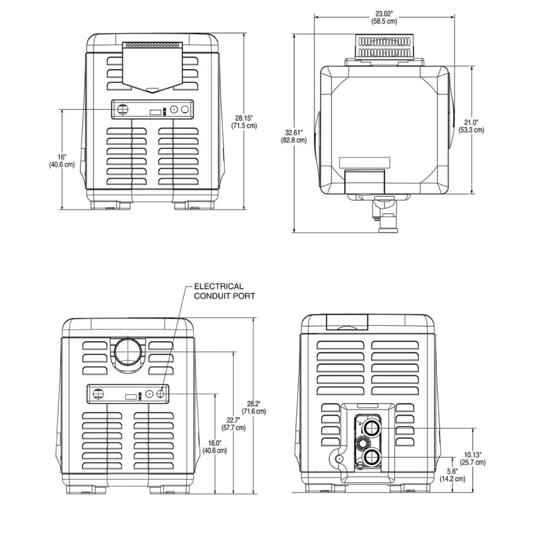 Pentair Pool, Pentair MasterTemp 125 Propane Gas Heater 400K BTU EC-462029