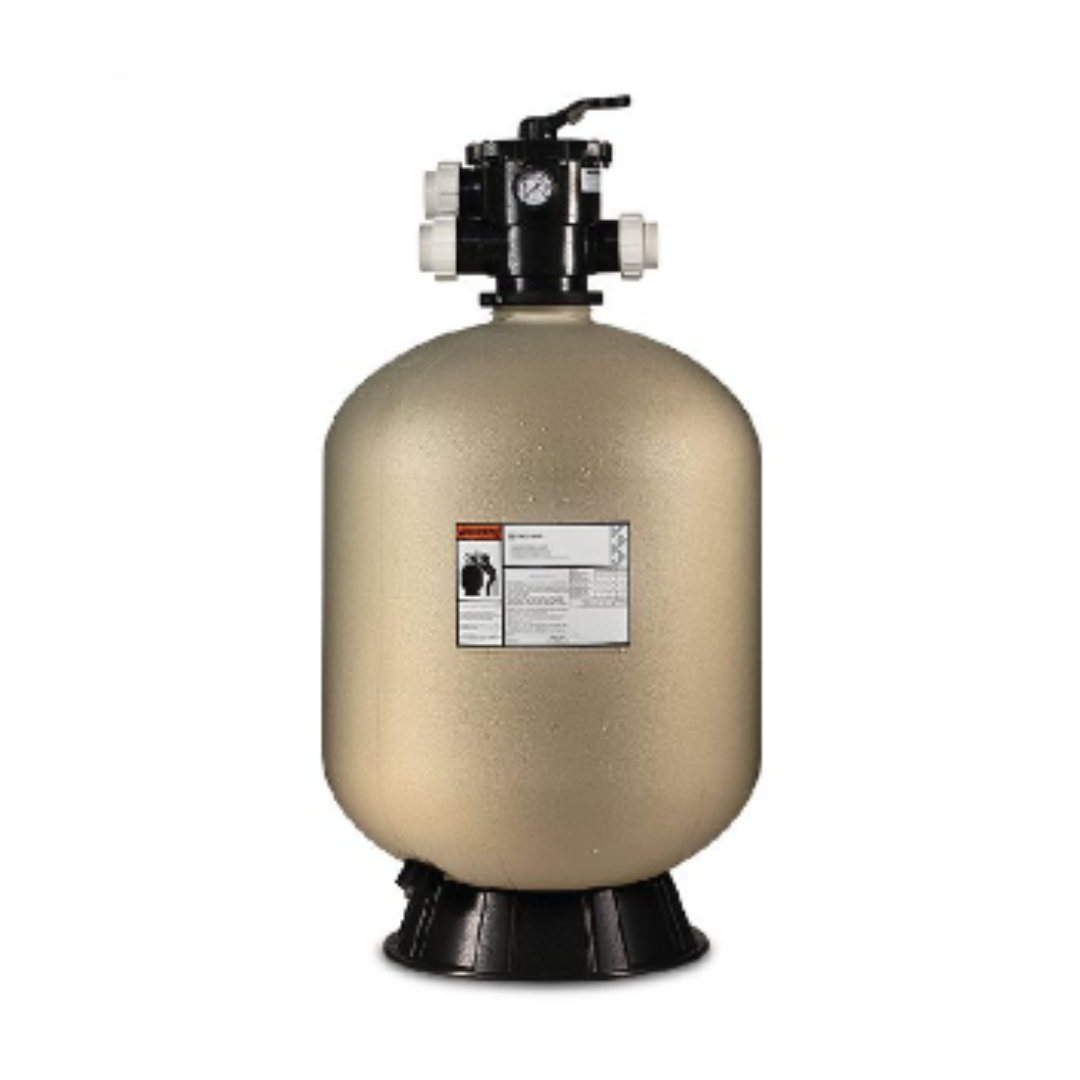 Pentair Pool, Pentair Sand Dollar® 145386 SD80 Top Mount Sand Filter with Clamp Style Multiport Valve; 3.5 Sq Ft, 75 gpm, 26" Diameter