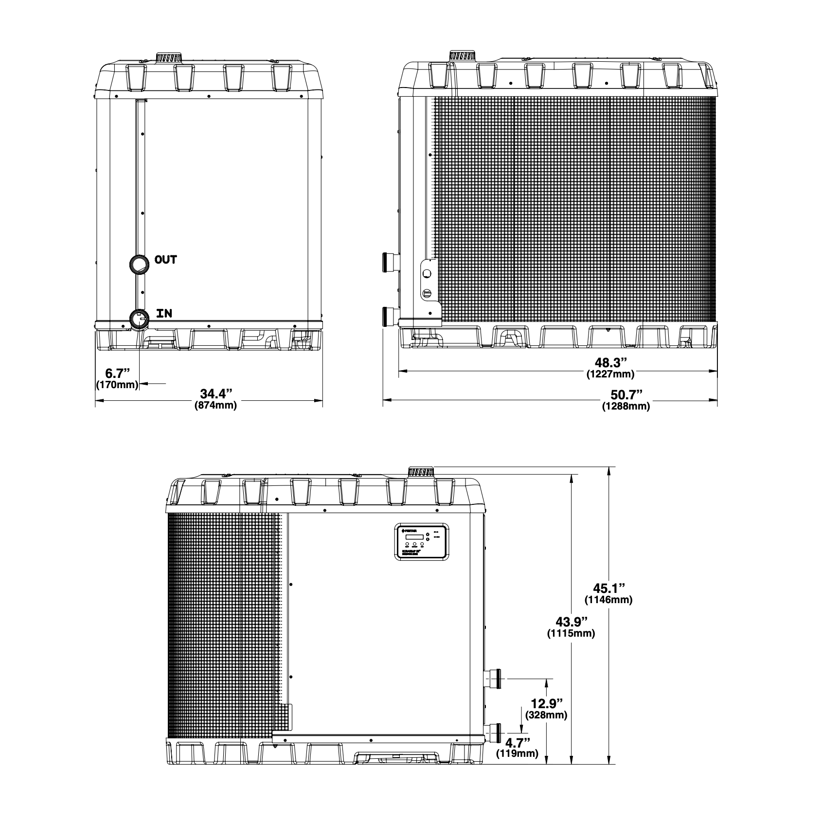 Pentair Pool, Pentair UltraTemp ETi Hybrid Heat Pump Heater, Natural Gas/Propane, 220K BTU