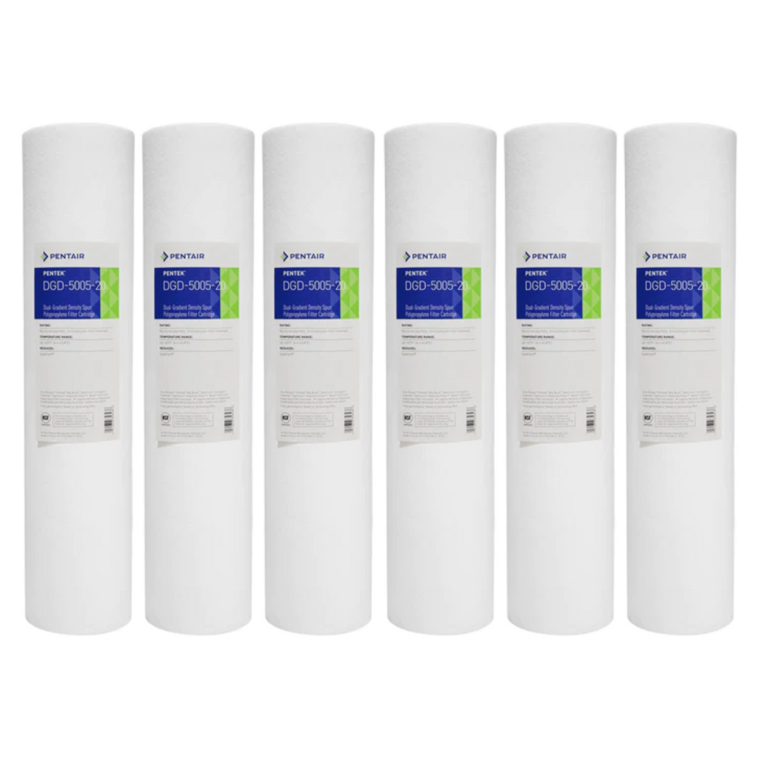 Everpure, Pentek 155358-43 DGD-5005-20 Sediment Prefilter Cartridge 6-Pack