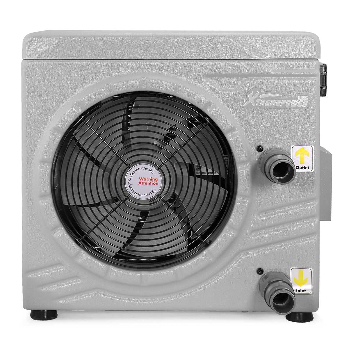 XtremepowerUS, Pool Heater for Above Ground Pools, Pool Heat Pump,14500BTU/hr, Up to 4700gallons, 115V/60Hz