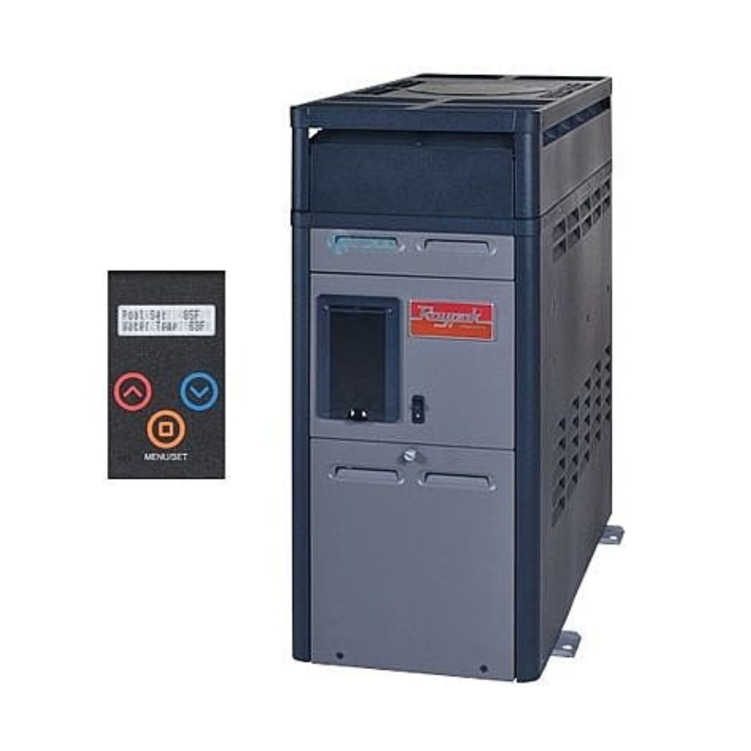 Rheem, Rheem 014803 P-M156A Above Ground Heater, Natural Gas, 150K BTU, Digital Ignition, 5-10K'