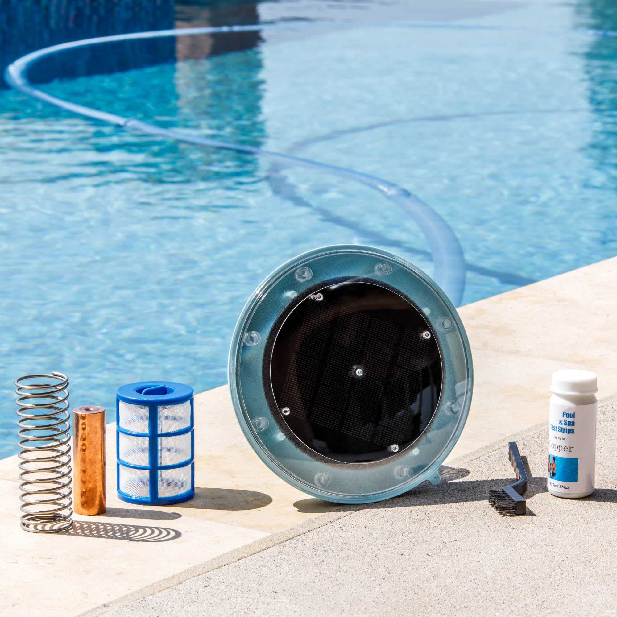 XtremepowerUS, Solar powered Pool Ionizer Kills Algae Using Less Chlorine above or in ground