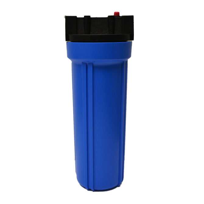 Vita Filters, Standard Filter Housing, 10" Blue Polypropylene, 1/2" FPT, with Pressure Relief