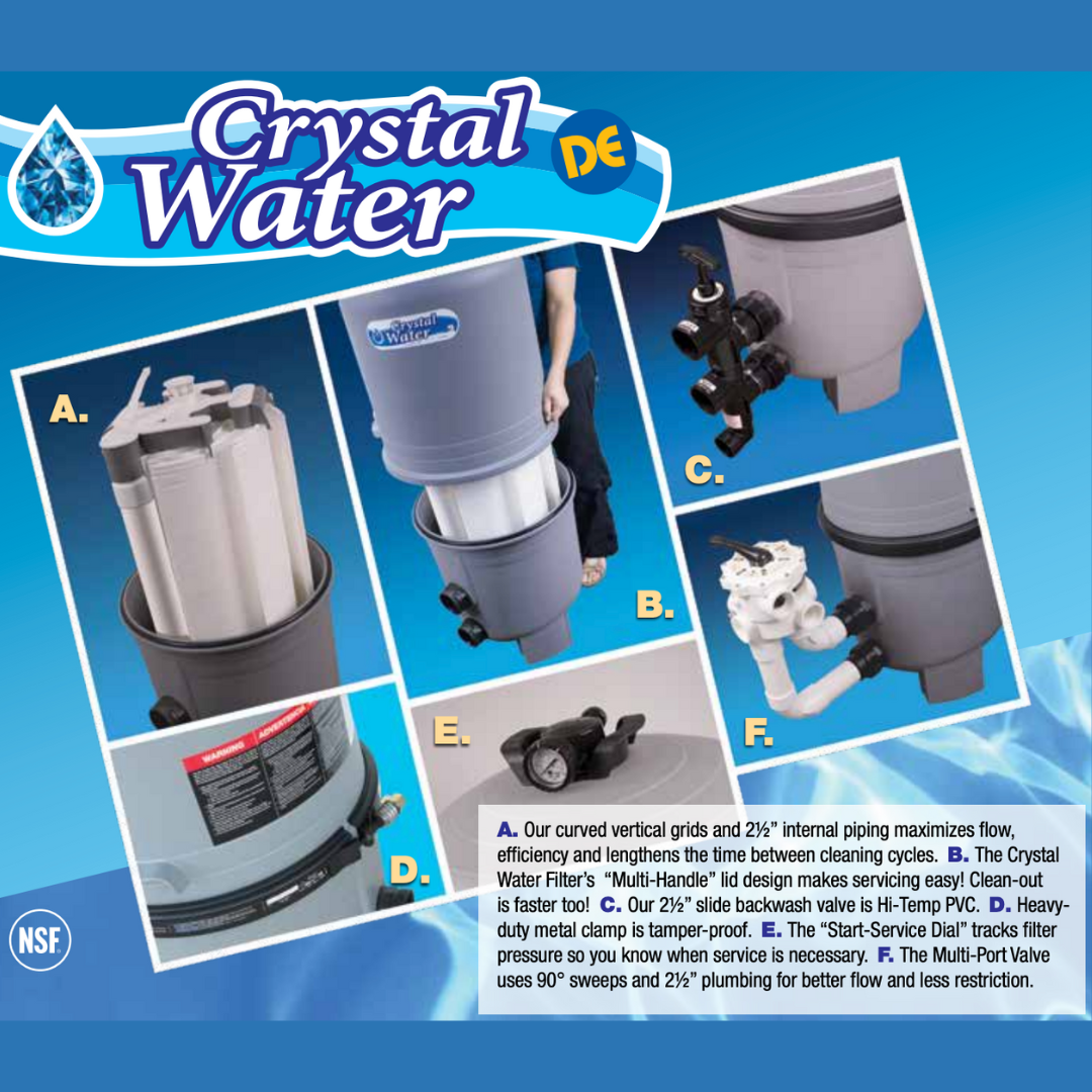 Waterway, Waterway Crystal Water D.E. Filter 36 Sq. Ft. 570-0036-07