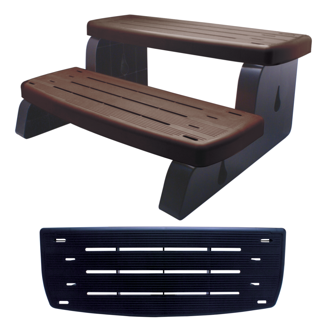 Waterway, Waterway Spa Hot Tub Side Step 33" 535-2201 Black