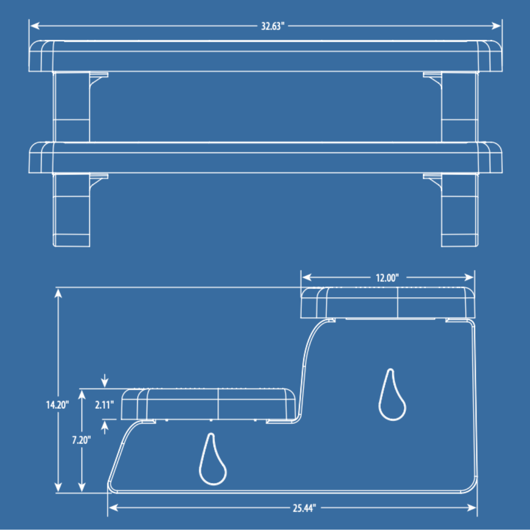 Waterway, Waterway Spa Hot Tub Side Step 33" 535-2209-MOC Mocha Coffee