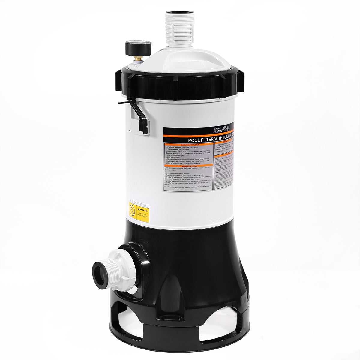 XtremepowerUS, XtremepowerUS Pool Filter Cartridge System w/Built-in Pump for Above Ground Pool